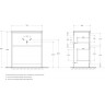 База под раковину BELBAGNO KRAFT39-700/390-2C-PIA-BO