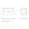 База под раковину BELBAGNO MARINO-CER-MINI-800-2C-SO-BO-P