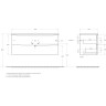 База под раковину BELBAGNO MARINO-CER-N-1200-2C-SO-BL-P