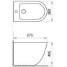 Биде напольное BELBAGNO SFERA-R BB2141B