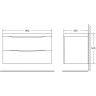 Тумба BELBAGNO MARINO MARINO-900-2C-SO-CO-P