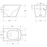 Унитаз подвесной безободковый BELBAGNO BB520CH-TOR/BB3103/3106SC