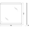 Зеркало BELBAGNO SPC-CEZ-700-700-LED-TCH